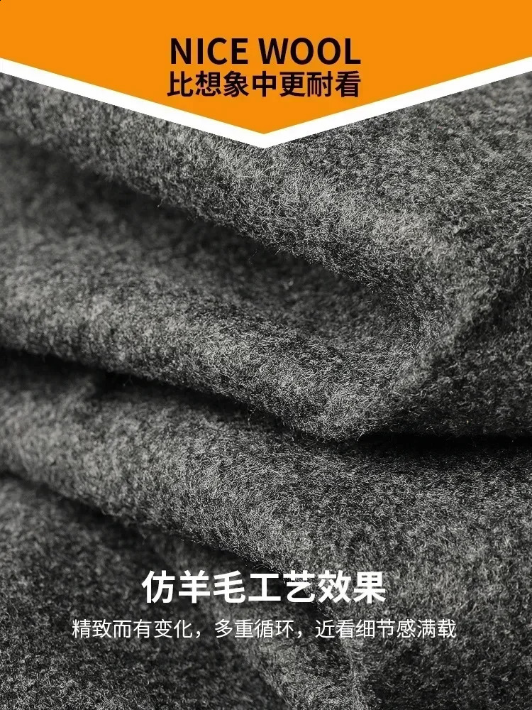 High Quality Autumn Winter Mens Suit Pants Fashion Business Casual Woolen Male Straight Formal Trousers 251027