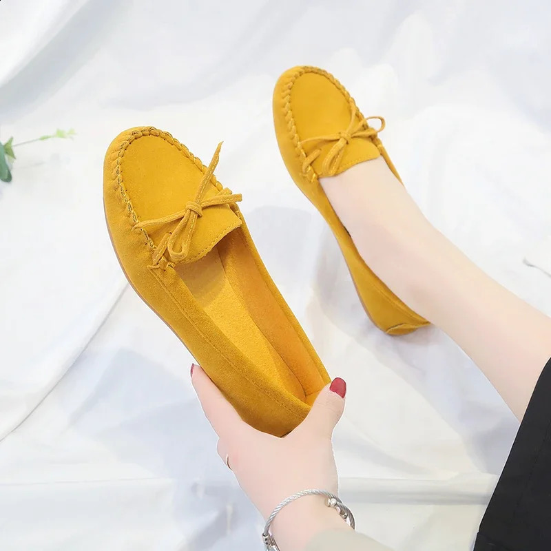 Women Shoes Slip on Loafers for Ballet Flats Women Suede Casual Sneakers Zapatos Mujer Flat Shoes for Mom Fashion Shoes 251023