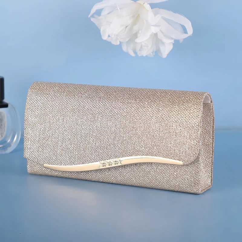 European and American dinner bags fashionable and shiny wedding bridesmaid bags banquet bags metal chain singleshoulder bags H251027