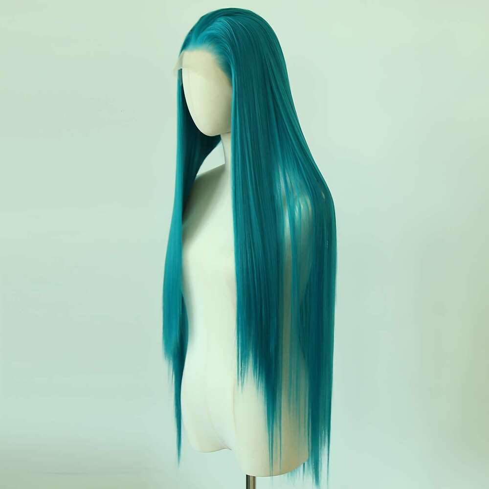 ZIGZAG HAIR 40" Extra Long Straight Front Wig Heat Resistant Up To 356°F, 13X4 Lace Front, Ultra-Sleek Glossy Finish, Voluminous 200% Density Dar