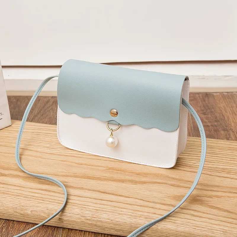 Fashion Simply PU Leather for Women Solid Color Shoulder Messenger Bag Lady Pendant Pearl Travel Small Handbag Femininas BolsasW251028