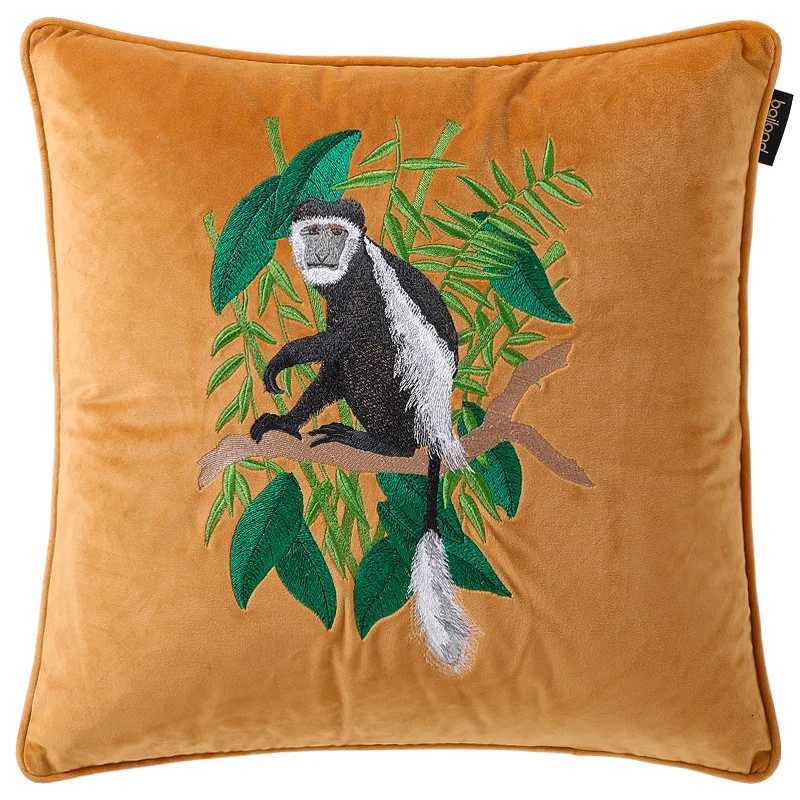Pillow Case Throw Cover Velvet Embroidery Decorative Square case for Sofa Bed Couch 45cm Vintage Light Luxury Animal C251028