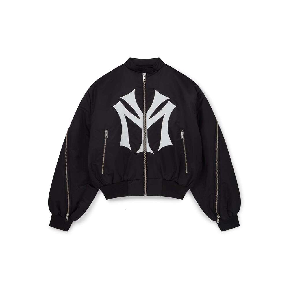 Multi-zipper Design Men's and Women's Loose Letter Embroidery Pattern Fashion Sweatshirt