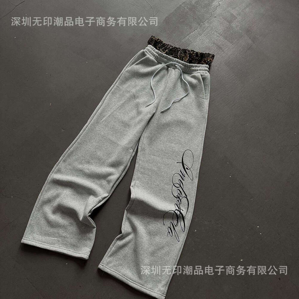 Fashion Double Waistband Multi-Design Unisex Loose Casual Pants