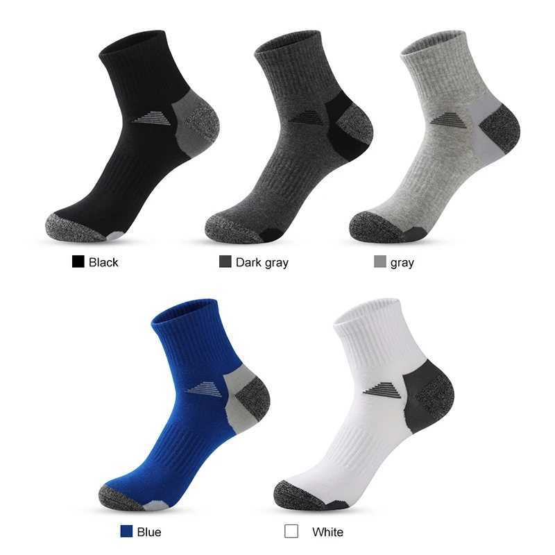 5 Pairs New Spring Mens Socks Knit Sports Sock Outdoor Fitness Breathable Quick Dry Wearresistant Running Sock Man J251028