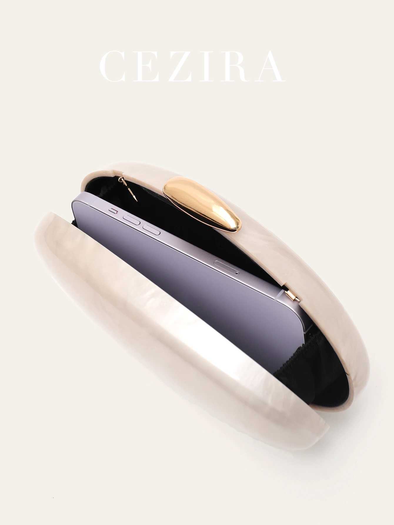 Womens Fashion Evening Clutches Plain Acrylic Long Chain Cross body Handbag Oval Shaped Fits Phone Wedding Banquet Party H251027