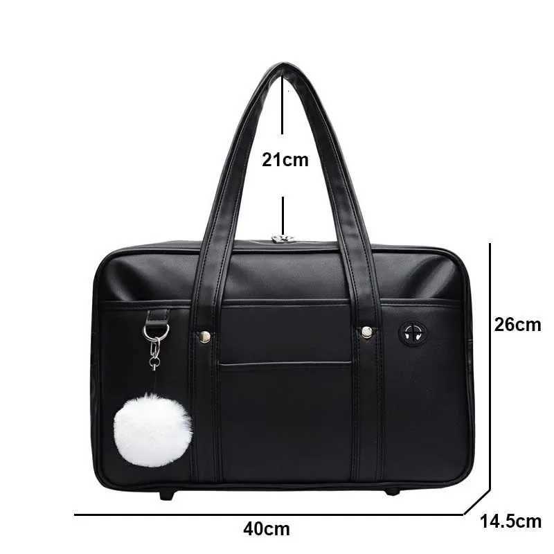 Japanese Casual PU Shoulder Bag Junior High School Students School Bag Handbag Anime Uniform Bag Tote Bags for Women BolsosW251028