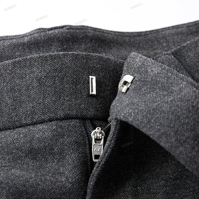 Winter Fleece Warm Suit Pants Men Thick Business Classic Outdoors Velvet Flocking Plush Korean Formal Trousers Male Oversized 40 251027