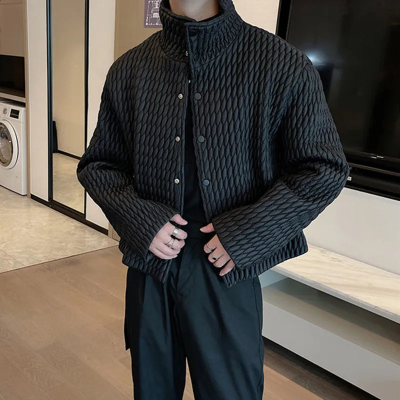 Highlevel Lightweight Cotton Coat for Mens Casual Ruffian Handsome Short Parkas Korean Winter Fashion Padded Jackets 251015