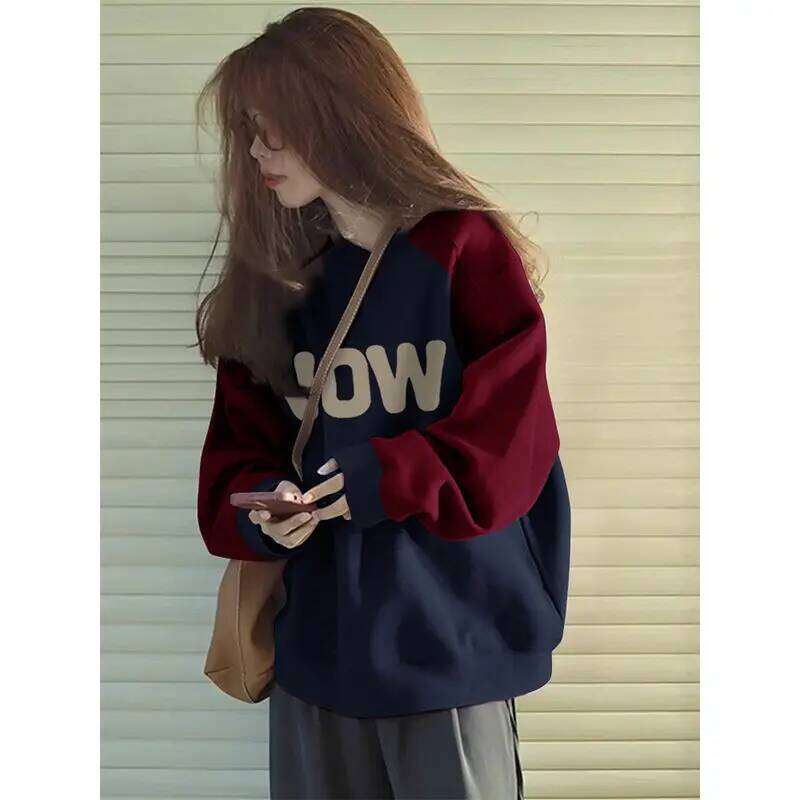 Women S Sweatshirts Female Clothing Fur Liner Minimalism Flexible Elegant Split Hipster Hiphop Half Zip Seasonal Girls Smoky