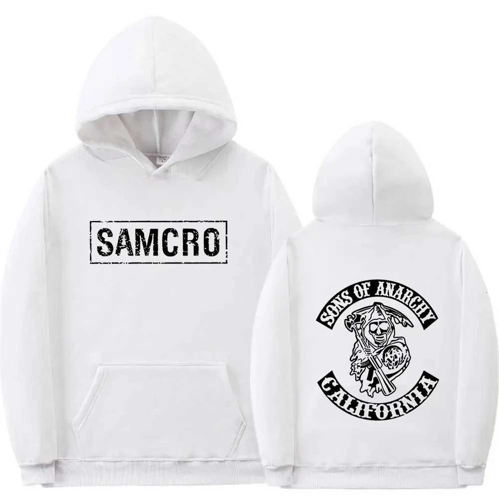 Double Sided Print Hoodie Sweatshirt Tops Sons of Anarchy SAMCRO Men Womnen Fashion Brand Design Pullover Cotton Fleece HoodiesXJ251028