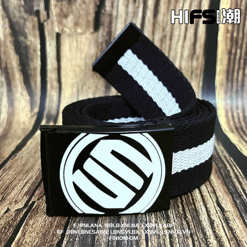 Student Korean-style trendy belts, men's trendy belts, canvas belts for boys, trendy belts for high school and junior high school students and te