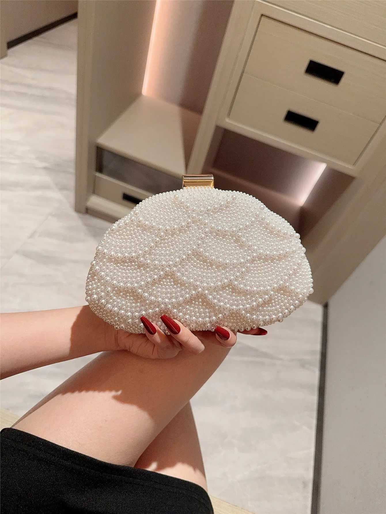 Elegant Pearl Dinner Bag with Dress Evening Bag Formal Party Bag Prom Bag Clutch Bag Chain Bag H251027