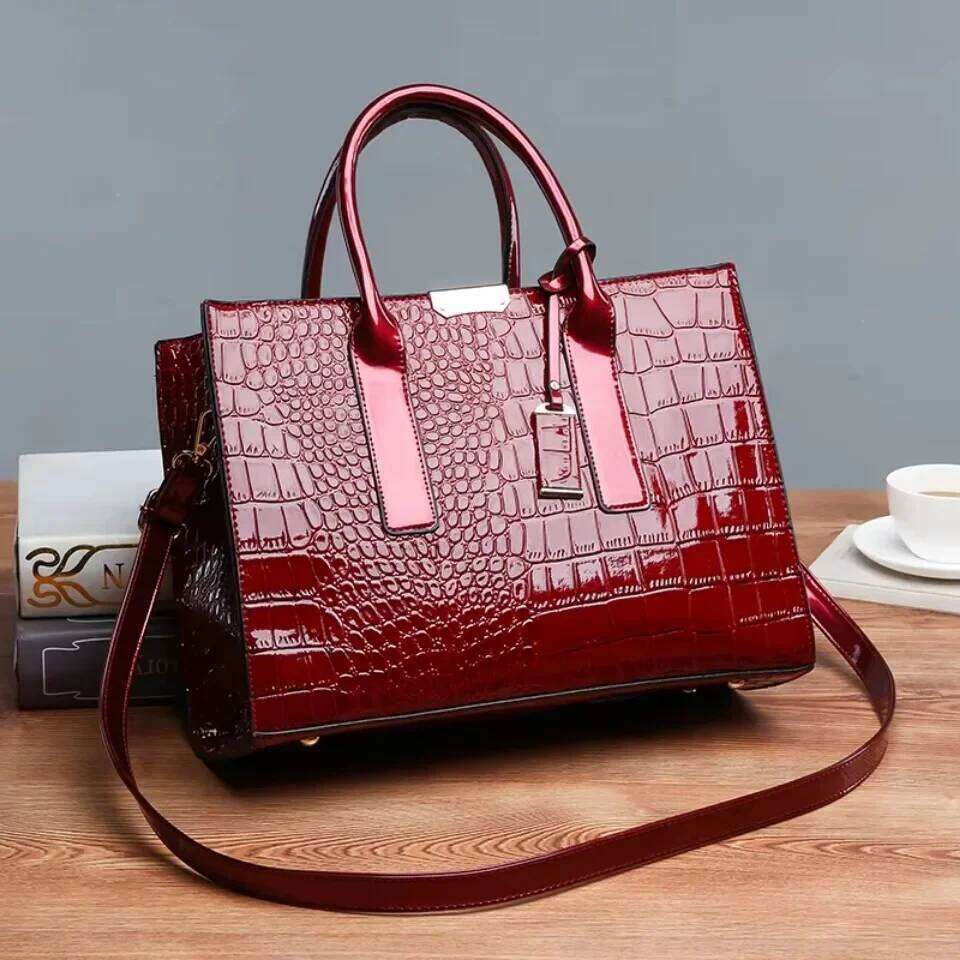 Designer Bags Large Capacity Crocodile Pattern Shoulder Tote Bag Leather Purses And Handbags For Women Designer Ladies Hand Bags Hot Selling