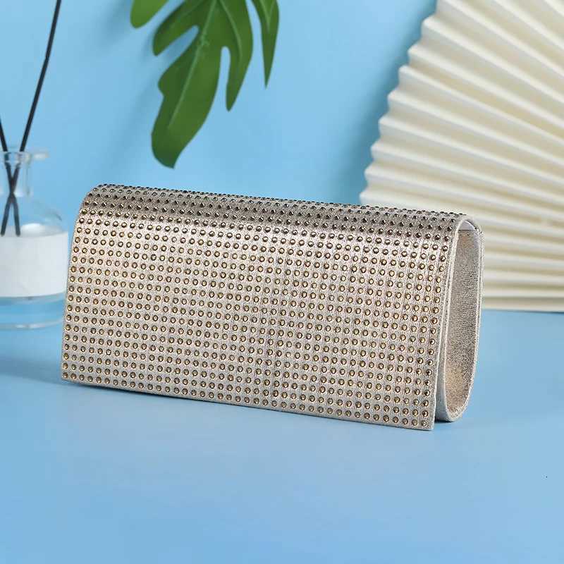 Bright Diamond Clutch Bag Dinner Party Chain Shoulder Socialite Evening Outing Mobile Phone Storage for Women H251027