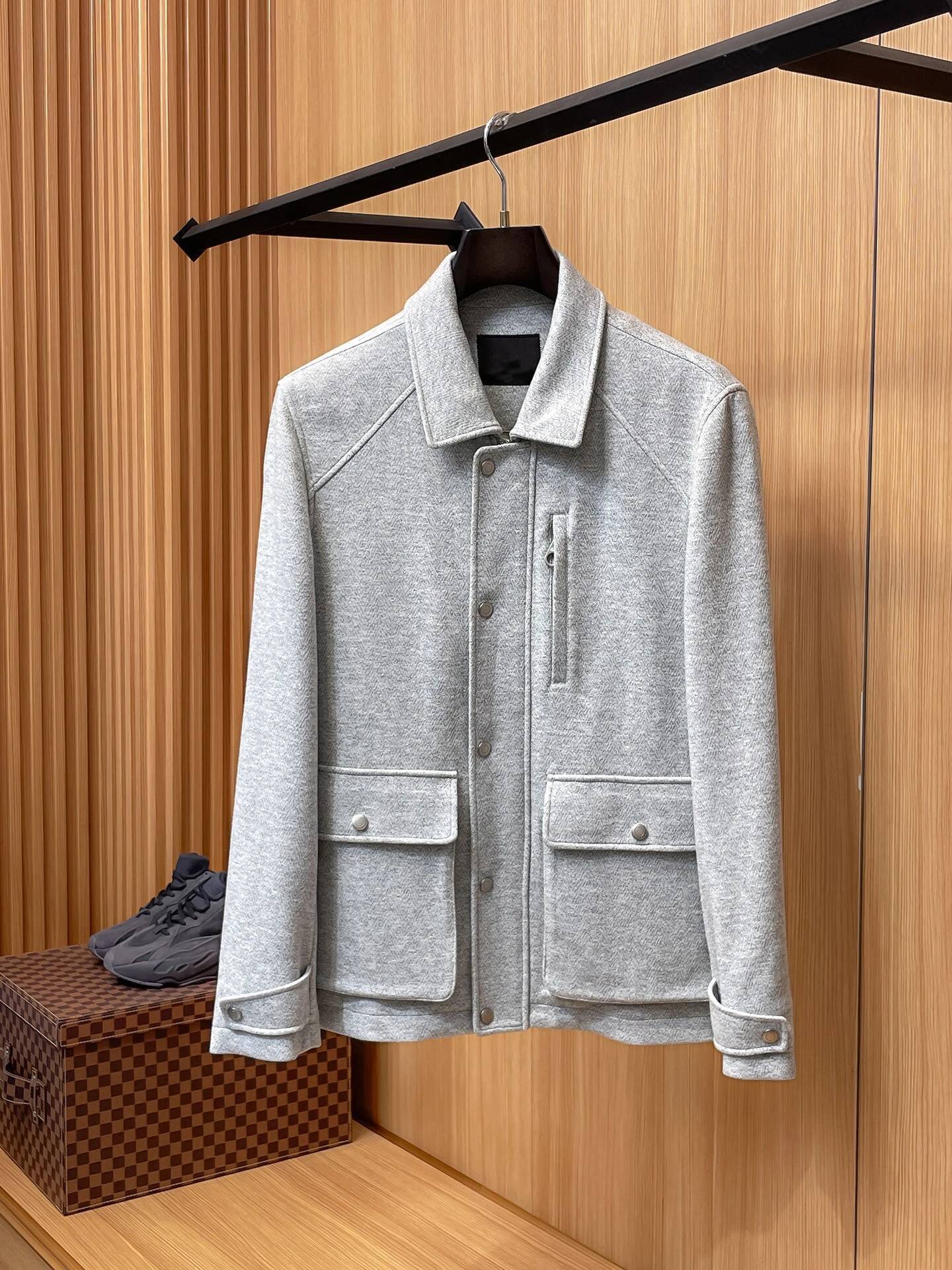 LP Italian 25Aw Old Money Wind Lapel Men's Jacket