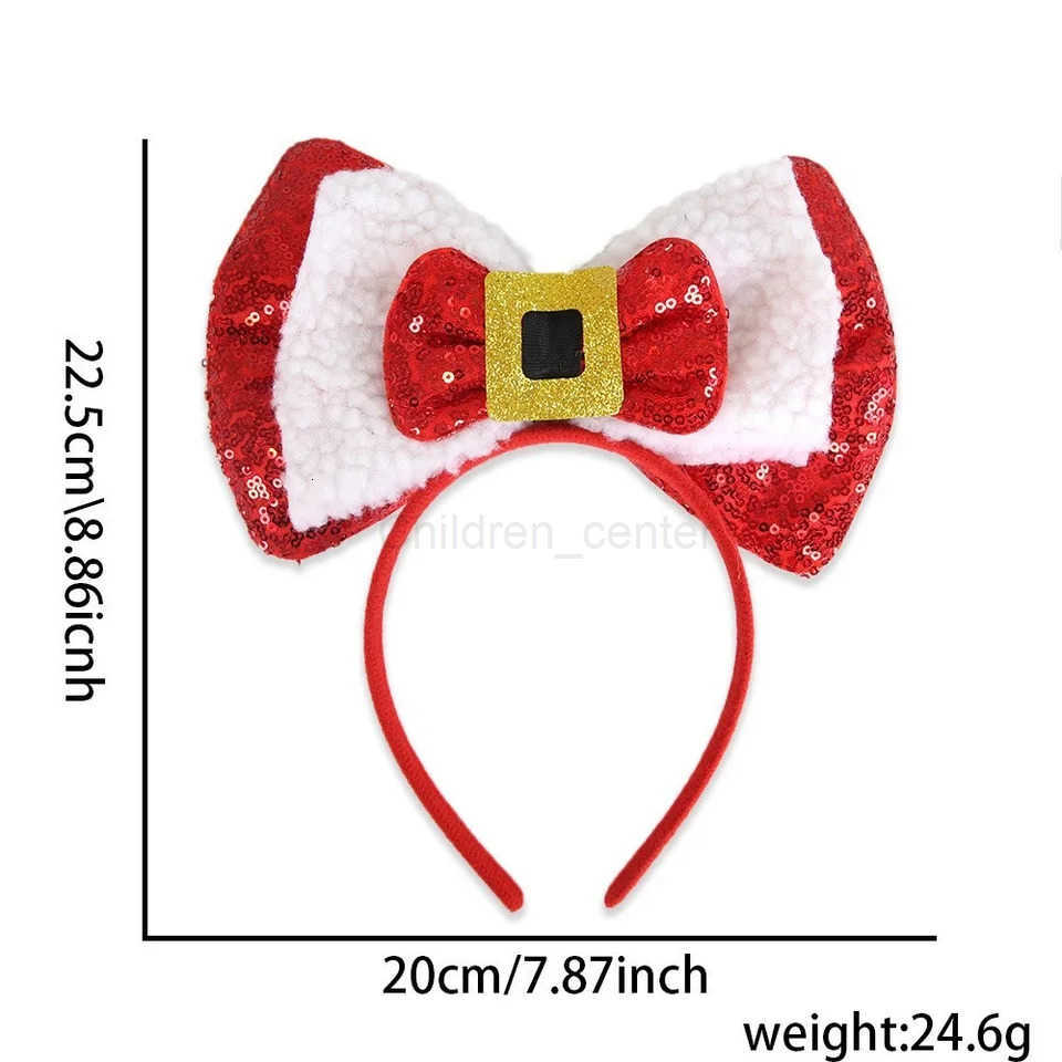 Disney Christmas Sparkling Sequined Christmas Hair Bows from : Ideal Party Supply for Young Girls designer H251119