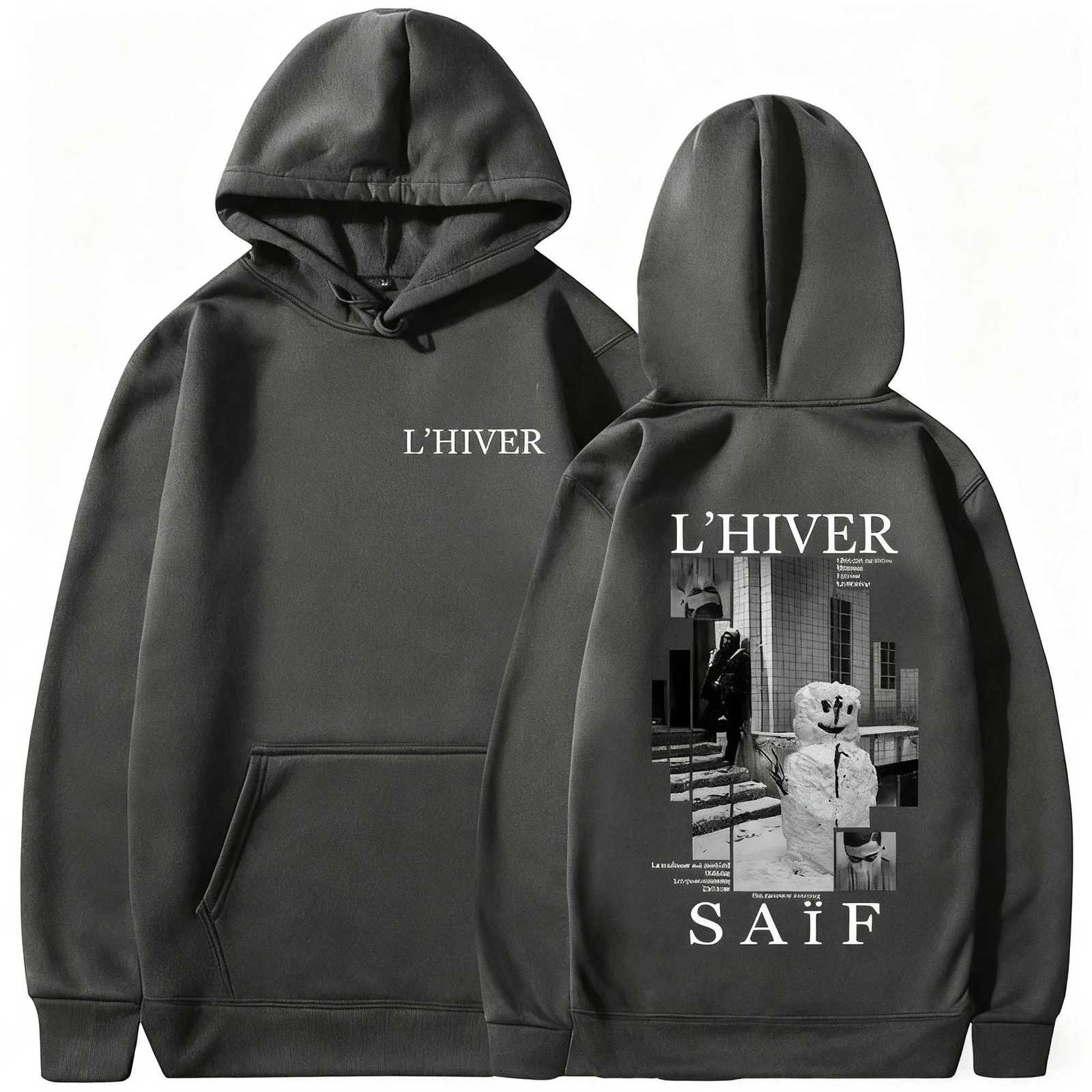 Rapper LHIVER Saif Album New Hoodie Mens Women Hip Hop Pullover Sweatshirt Long Sleeve Retro Hoody Autumn Winter StreetwearXJ251028