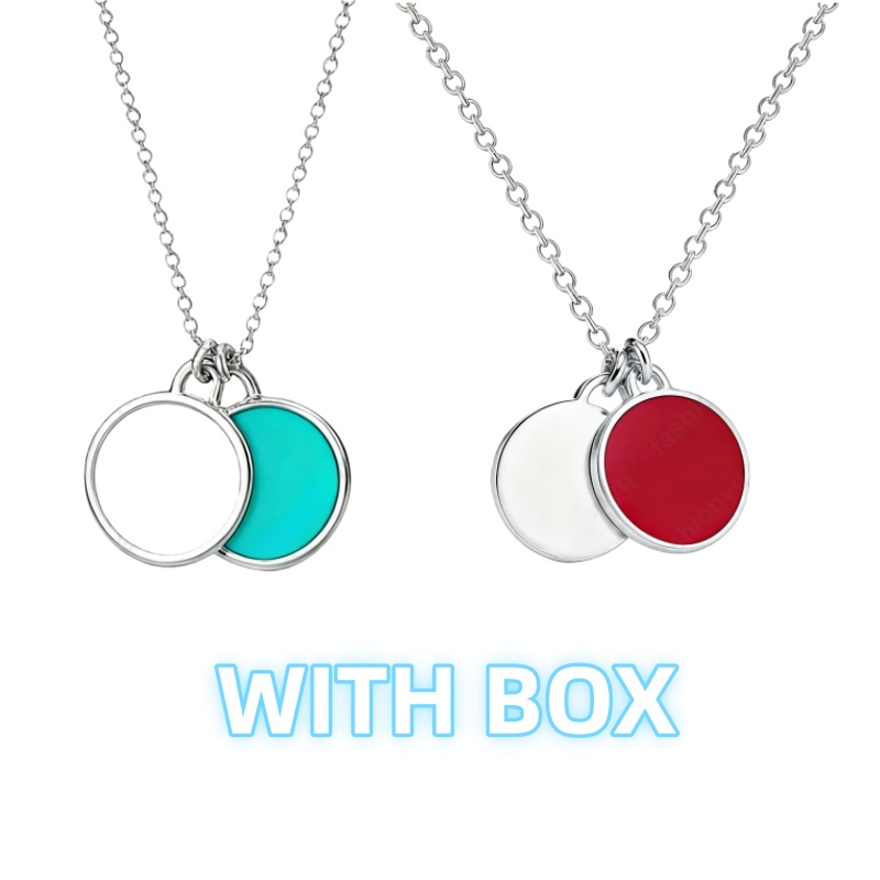 designer necklaces with box red heart pendant classic necklace for women 925 silver rose gold hearts beads chains clavicle chain Luxury jewelry Christmas gifts