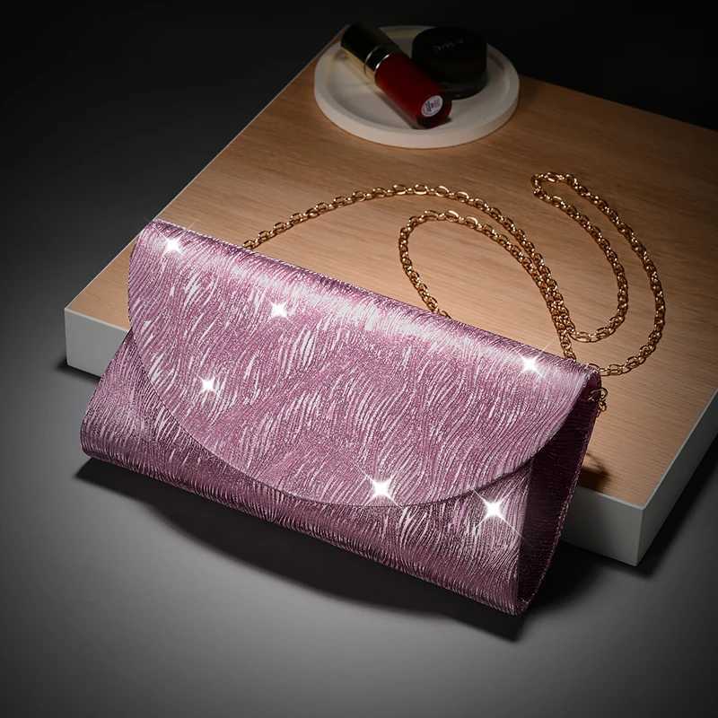 New Simple dinner Bag Portable Party Handheld Storage Bag Metal Chain Single Shoulder Bag Marriage Party Evening Dress Bag H251027