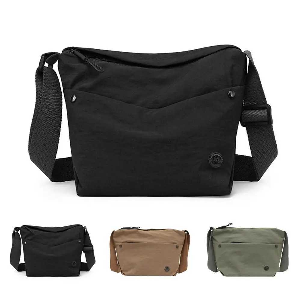 Ultralight Crossbody Bag Womens Single Shoulder Commuter Bag Simple Design Versatile Small Size Crossbody Bag Solid ColorW251028