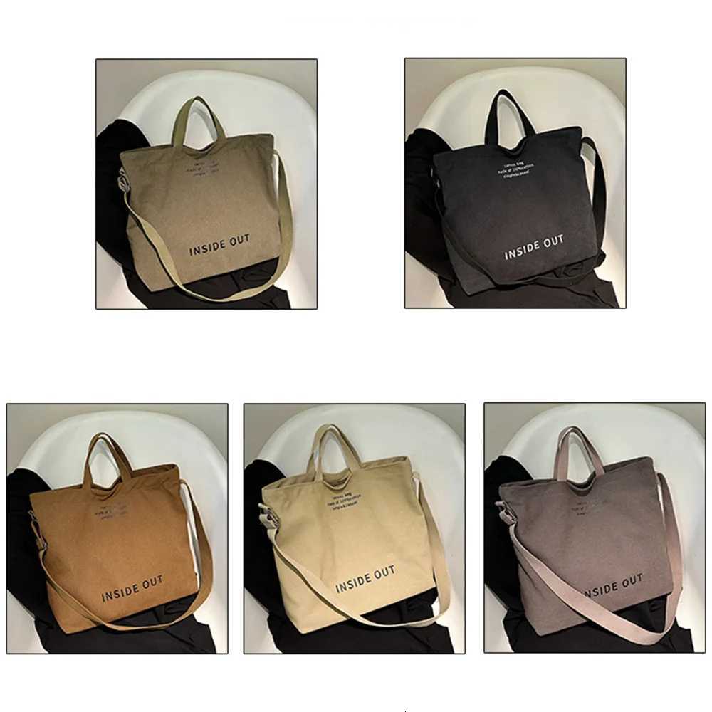 Large Capacity Commuter Canvas Bag Casual Shoulder Work Bag Crossbody Tote Bag Messenger Bag Laptop Bag with Adjustable StrapW251028