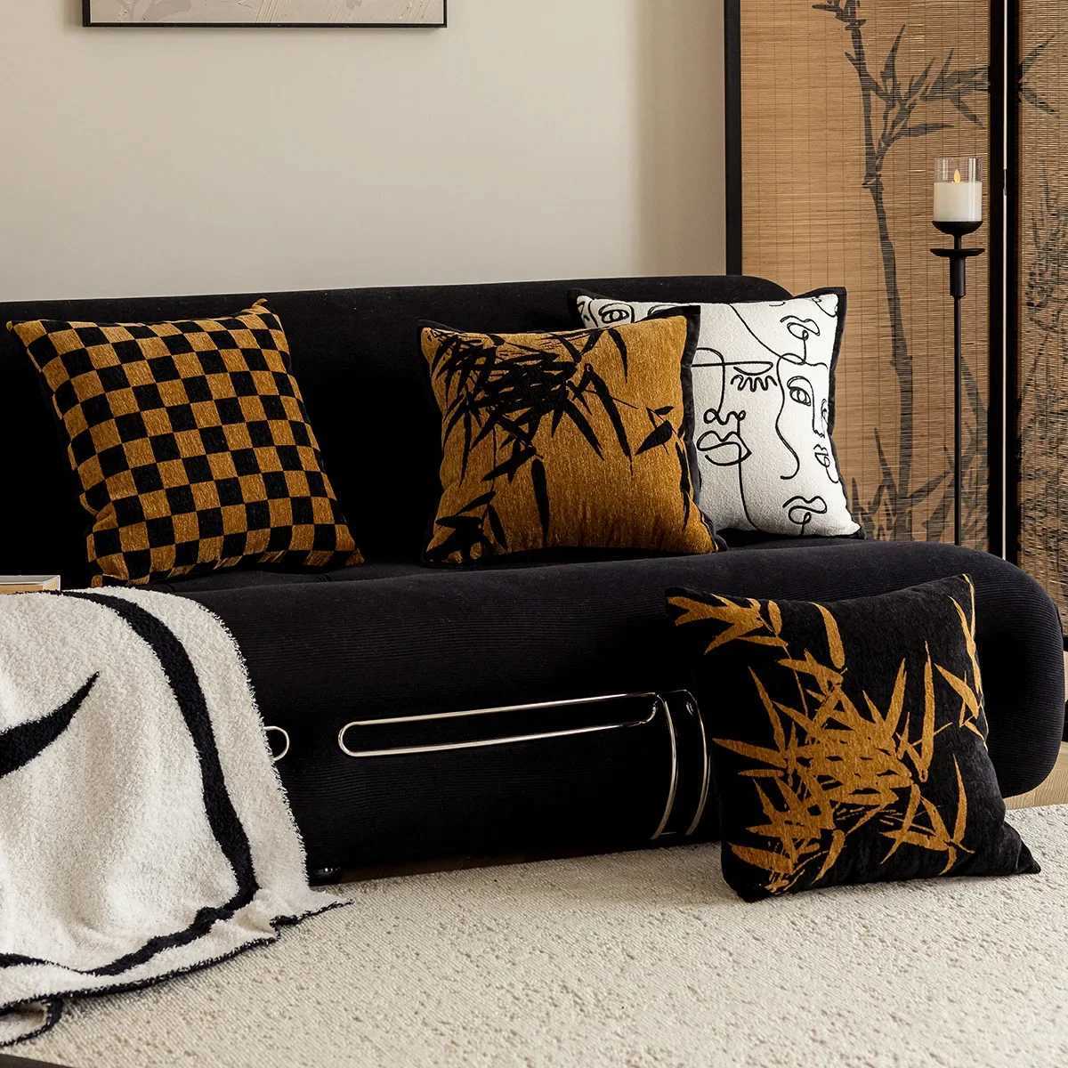 Pillow Case 45x45cm Light Luxury Sofa case Throw Cover Model Room Cushion Cover case for Couch Sofa Living Room Decor C251028