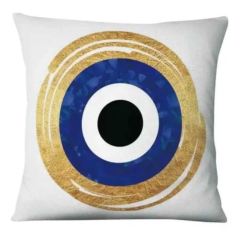 Pillow Case Evil Eye Square throw cover with short plush print for living room sofa decoration cushion cover covers decorative C251028