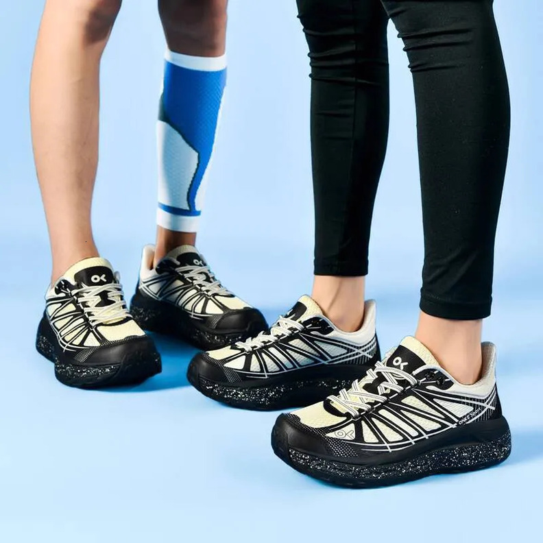 ONKE Women's Shoes Autumn Breathable Lightweight Sports Shoes Men's Mesh Thick Sole Shock Absorption Wear-resistant Professional Running Sho