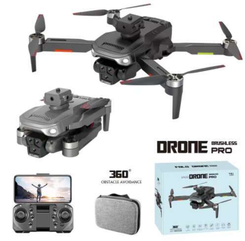 New Brushless Obstacle Avoidance With Screen Drone GPS HD Professional Aerial Remote Control Aircraft Kids Toys