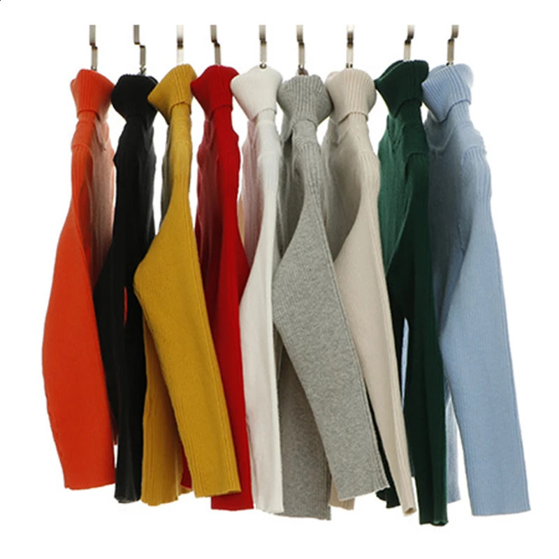 Sweater Kids Sweaters Autumn Girls Turtleneck Sweaters 16Yrs Baby Boys Pullover Winter Knitted Bottoming Boys Sweaters 251027