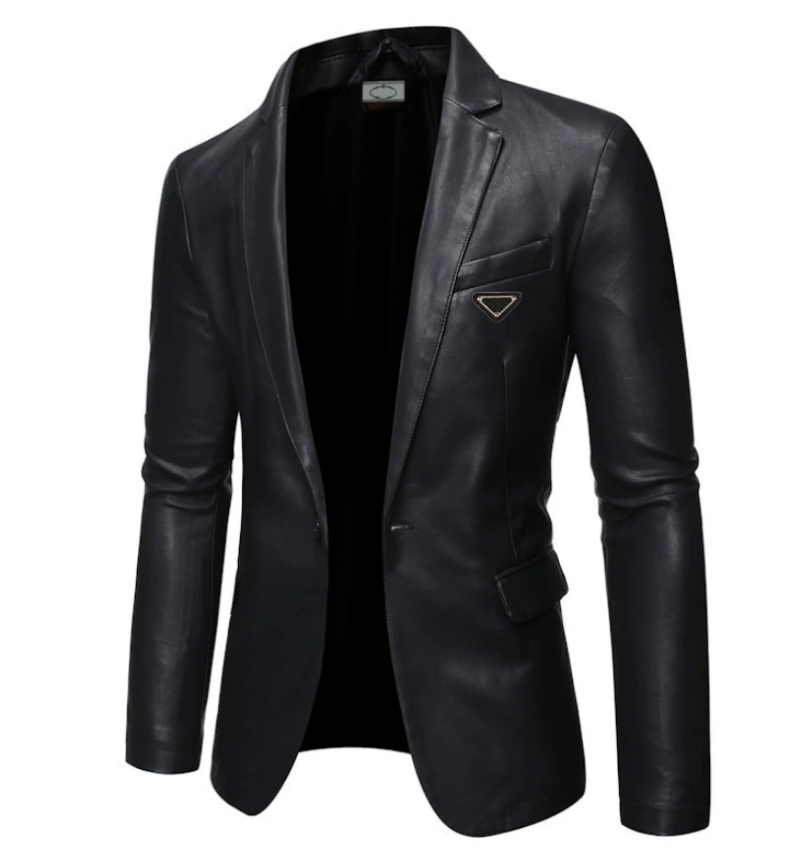 Designer Fashion Man leather jacket Suit Blazer Jackets Coats For Men Stylist Letter Embroidery Long Sleeve Casual Party Suits Blazers
