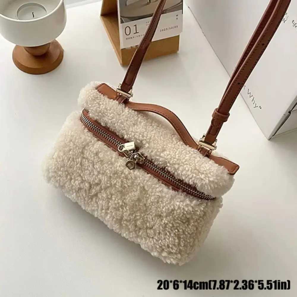 Fi Lamb Fur Veet Wens Handbag Highend Crossbody Bag Lambswool Casual Shoder Bag For Autumn Winter Box Bag Y251028