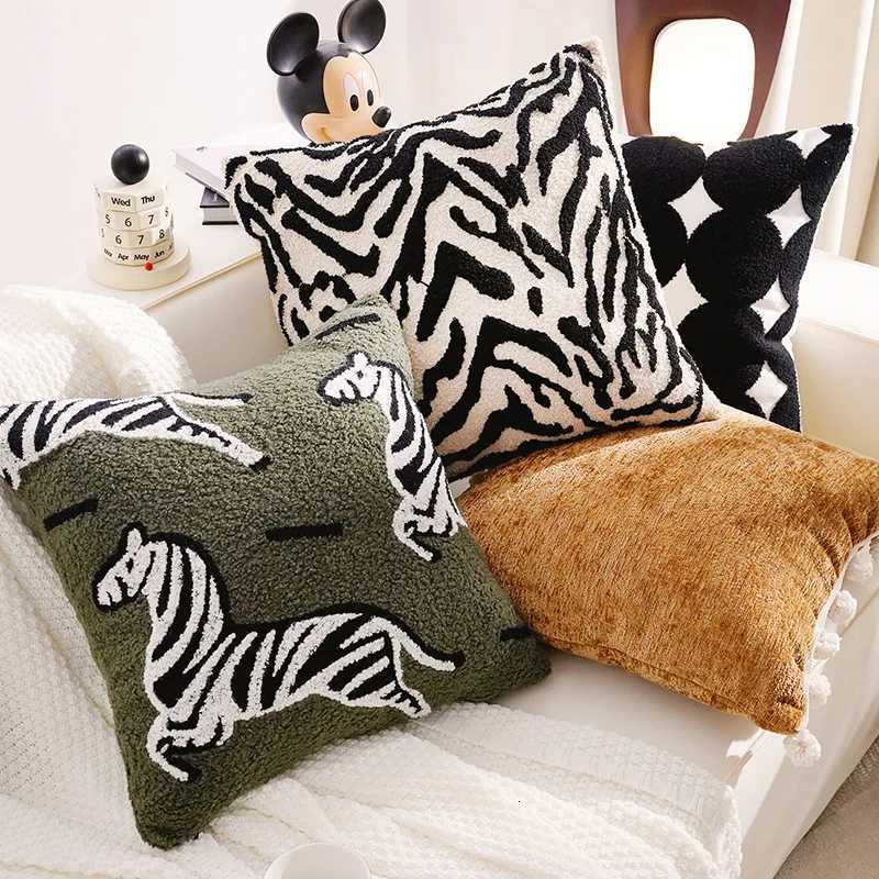 Pillow Case 30X5045X45CM Brown Light Luxury Throw Cover Geometry Stamping Waist Cushion Cover Decor Home Decorative case C251028