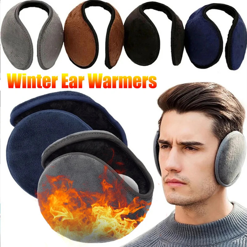 Winter Thicken Fur Earmuffs for Men Women Velvet Ear Cover Outdoor Cycling Skiing Warm Plush Fleece Winter Ear Muffs Protector 251027