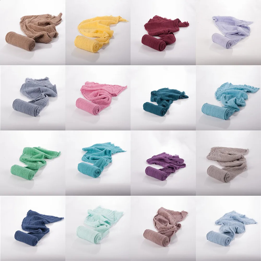Stretch Baby Pography Props Blanket Wraps Organic Cotton Wrap Soft Infant born Po Wraps Cloth Accessories 40180cm 251027