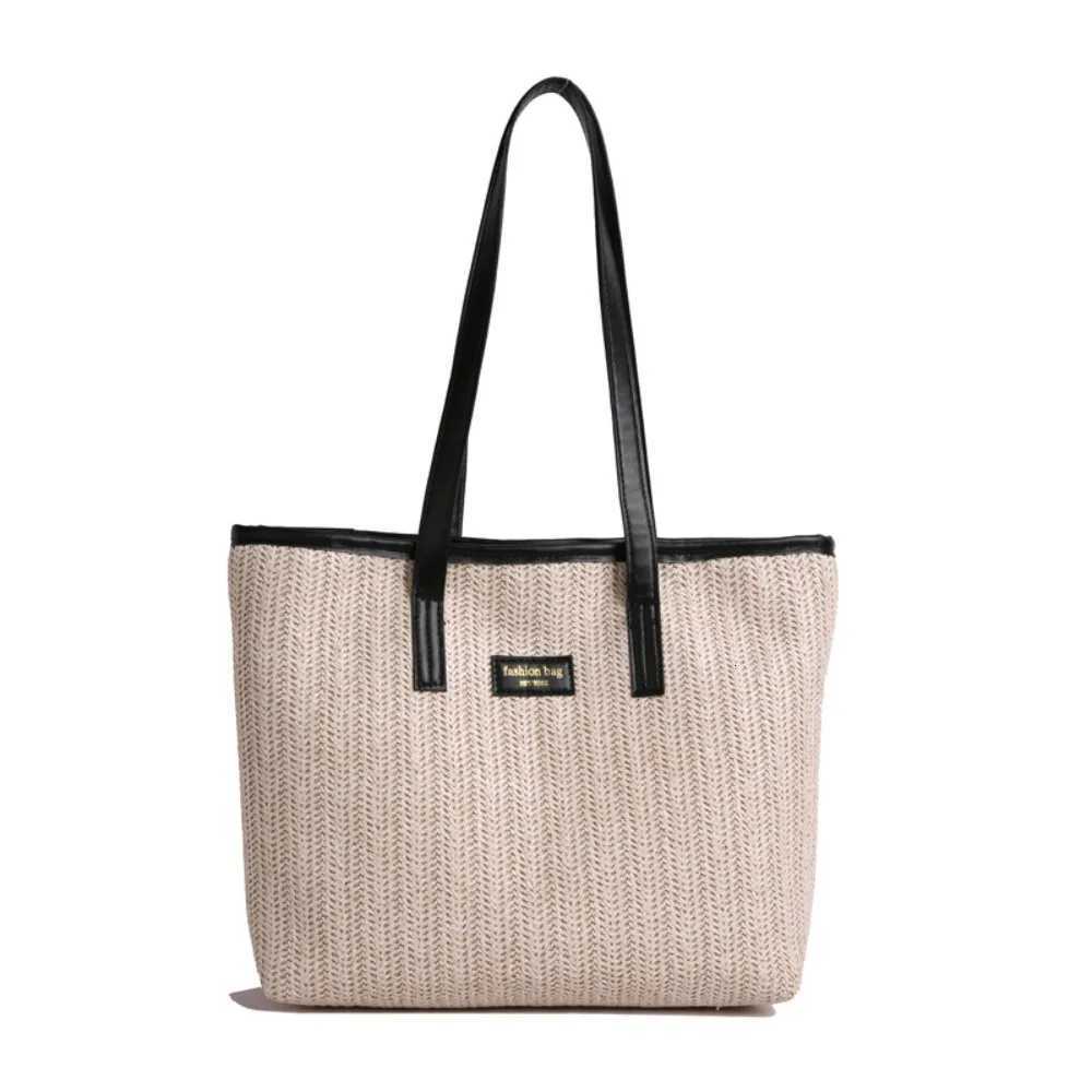 Trendy Summer Weave Str Bag Boho Casual Str Shoder Bag Leisure Beach Tote Bag for Wen1 D251028