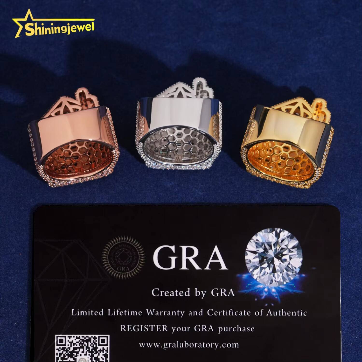 Fashion Hip Hop Style House Design Iced Out Men Ring 925 Sterling Silver VVS Moissanite Jewelry Custom Diamond House Rings