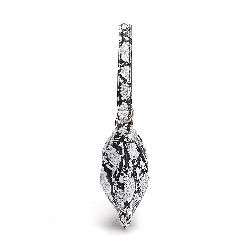 Snakeskin Print Baguette Bag women mini hobo bag fashion elegant lady hobo bag durable PU handbag clutch bag