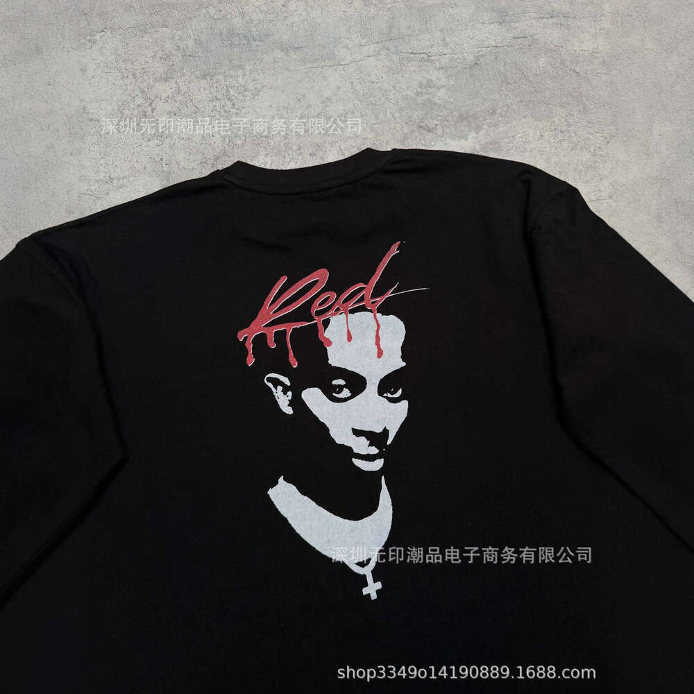 American Style Autumn Long Sleeve T-Shirt Dark Y2K Print Top High Street Hip Hop Cool Outfit