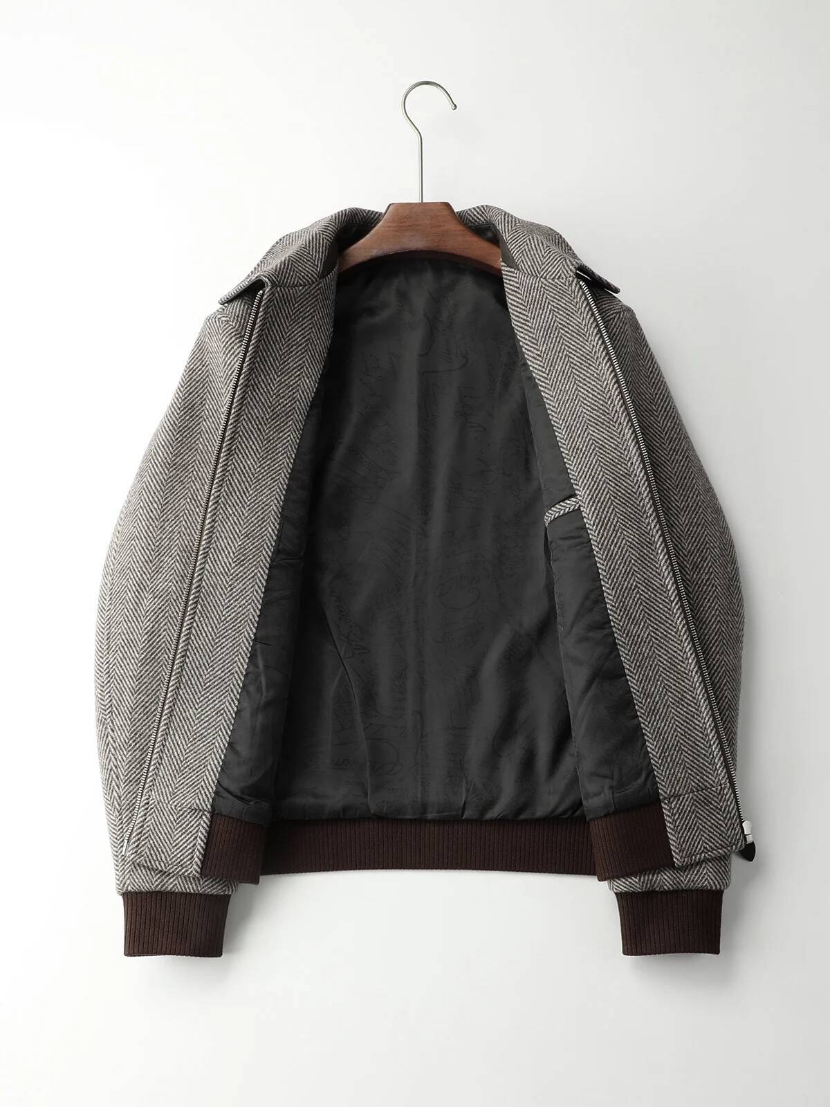 LP Italian 25Aw Simple Lapel Men's Casual Wool Jacket