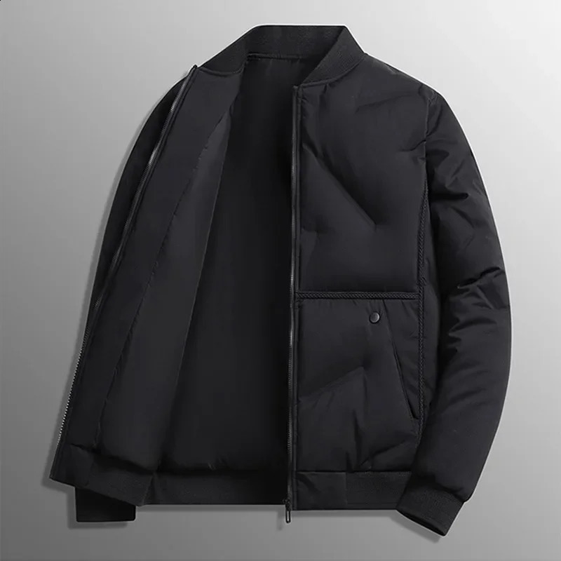 AutumnWinter Mens Down Cotton Jacket Fashion Trend Solid Color High Quality Comfortable Thick Coat for Men Top 251027