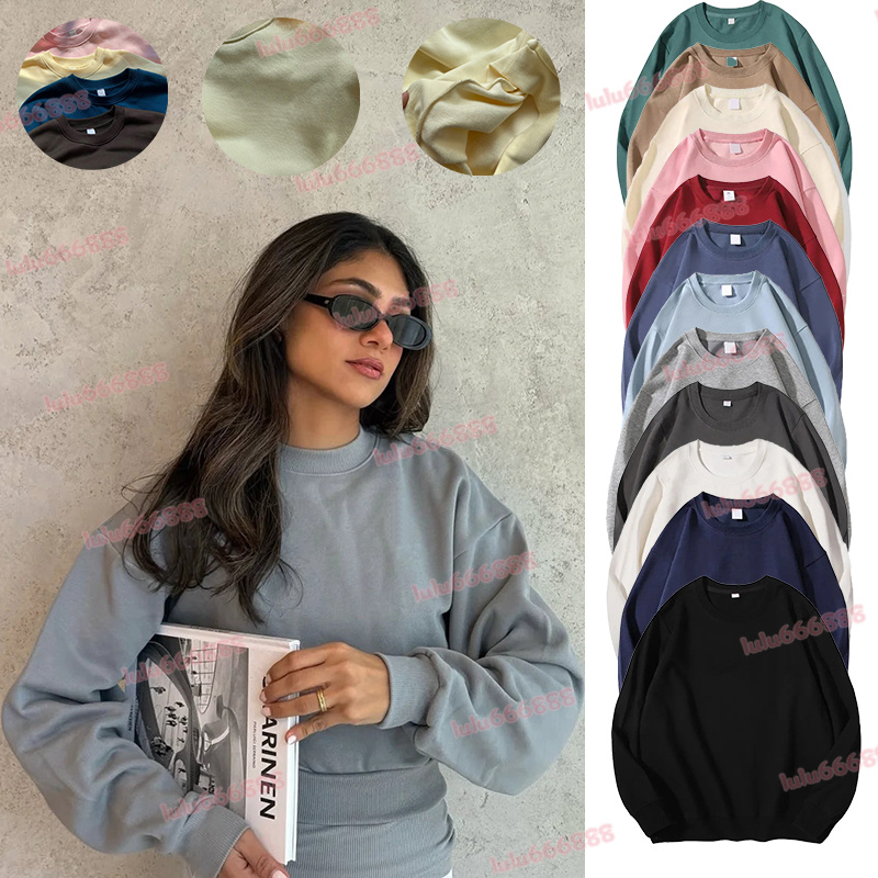 Womens Yoga Outfit Aloodies Perfectly Oversized Sweatshirts Sweater Loose Long Sleeve shorts sleeves Crop Top Fitness Workout Crew Neck Blouse Gym Ladies Hoodies