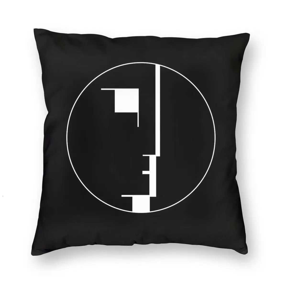 Pillow Case Bauhaus Square case Polyester Linen Velvet Pattern Zip Decorative Throw Case Sofa Seater Cushion Case 45x45 C251028