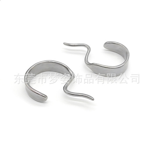 ZS 1PC 16G 925 Sterling Lower Lip Studs Gold Color Labret Talon Lip Rings for Women Men Unique n Lip Piercing Body Jewelry 250617