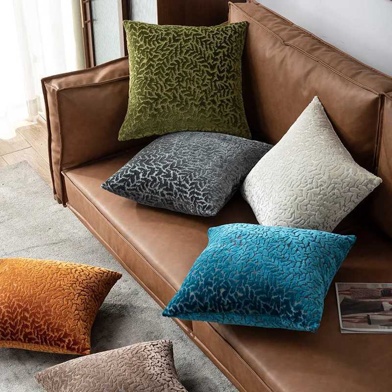 Pillow Case Cover Light Luxury Style Sofa case Modern Cut Velvet Threedimensional Cushion Cover 45cm C251028