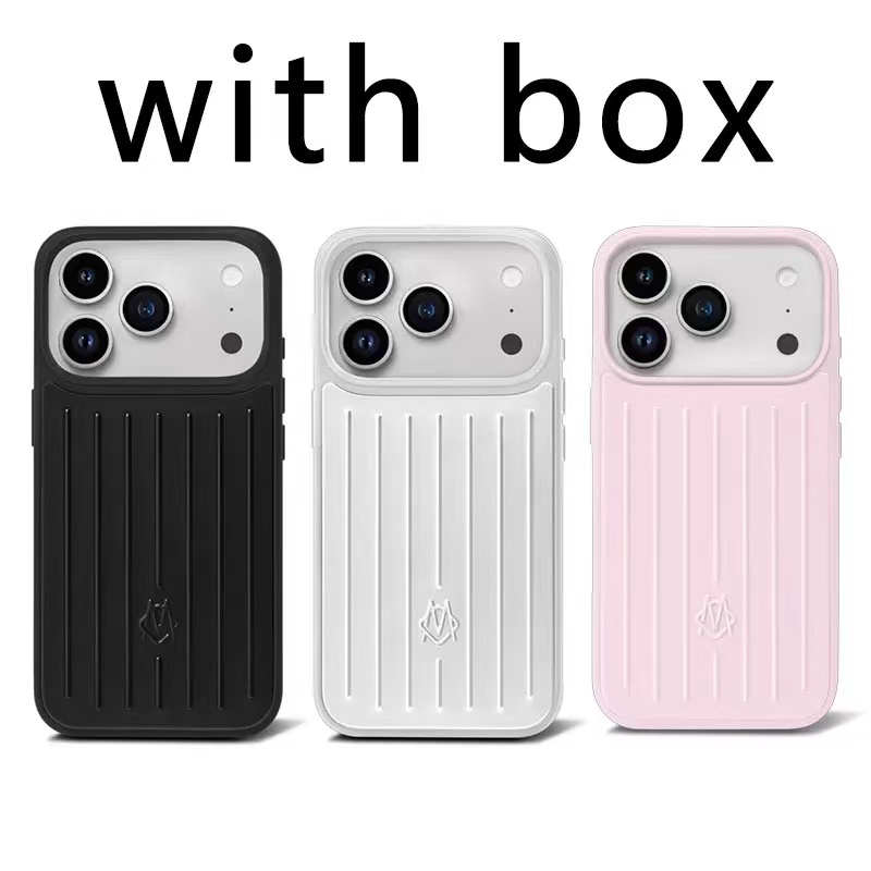 RIM Phone Case Ballerina pink Suitcase Designer iPhone Case for Apple iPhone 17 Pro Max 16 15 14 Polycarbonate Aluminum Alloy Weave Back Cover Coque Funda