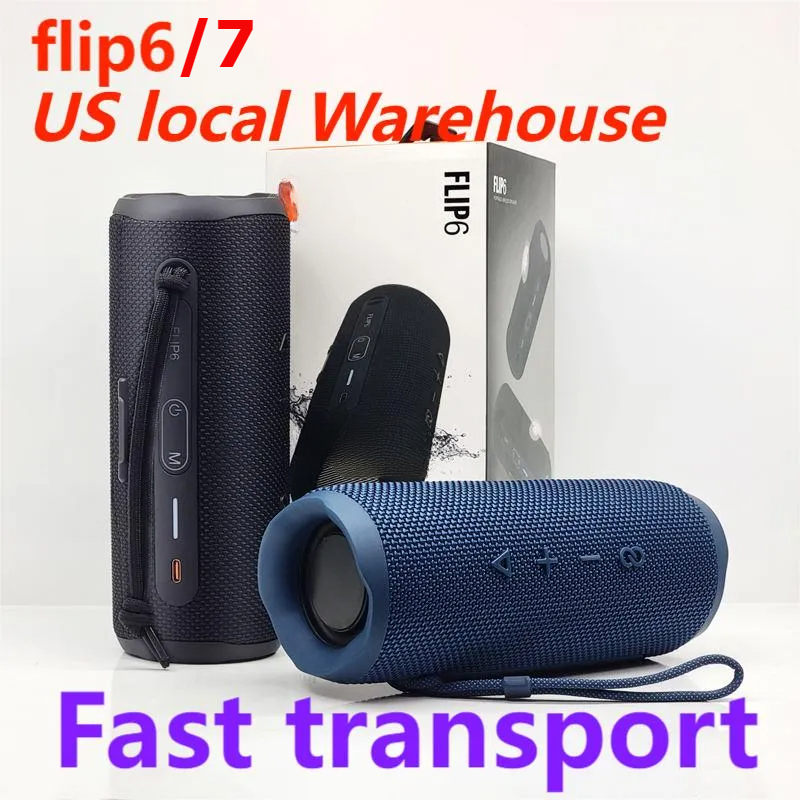 FLIP 7 Wireless Bluetooth Speaker Mini Portable IPX7 FLIP6 Waterproof Portable Speakers Outdoor Stereo Bass Music Track Independent TF Card 5 Colors