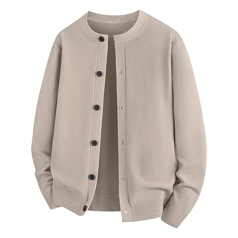 Wool Modal Designer Sweater Knitted Cardigan Jacket Men Sweater 2025 New High-end Loose Casual Autumn Winter Sweater