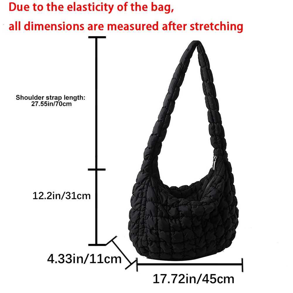 Quilted Padded Crossbody Bag for Women Pleated Bubbles Cloud Shoulder Bags Large Tote Bucket Designer Bag Ruched Handbags 2023W251028